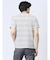 ポップコーンボーダー クルーネック半袖Tシャツ