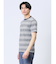 ポップコーンボーダー クルーネック半袖Tシャツ