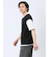 さまになる フェイクレイヤード キーネック半袖Tシャツ