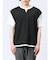 さまになる フェイクレイヤード キーネック半袖Tシャツ