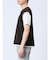 さまになる フェイクレイヤード キーネック半袖Tシャツ