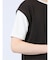 さまになる フェイクレイヤード キーネック半袖Tシャツ