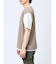 さまになる フェイクレイヤード キーネック半袖Tシャツ