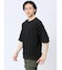 ジャガードケーブル クルーネック5分袖Ｔシャツ