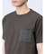 カットサッカー クルーネック半袖Tシャツ