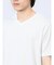 リンクスパネルボーダー Vネック半袖Tシャツ