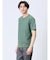 リンクスパネルボーダー Vネック半袖Tシャツ