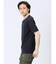 リンクスパネルボーダー Vネック半袖Tシャツ