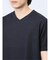 リンクスパネルボーダー Vネック半袖Tシャツ