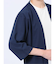 5分袖 梨地カーディガン&半袖Tシャツ アンサンブル