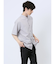TechLinen バンドカラー半袖シャツ