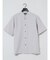 TechLinen バンドカラー半袖シャツ