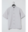 TechLinen バンドカラー半袖シャツ