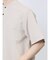 TechLinen バンドカラー半袖シャツ