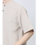 TechLinen バンドカラー半袖シャツ