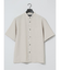 TechLinen バンドカラー半袖シャツ