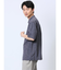 TechLinen バンドカラー半袖シャツ