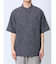 TechLinen バンドカラー半袖シャツ