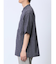 TechLinen バンドカラー半袖シャツ