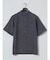 TechLinen バンドカラー半袖シャツ