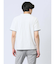 リンクス縦柄 フェイクVネック半袖Tシャツ