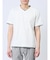リンクス縦柄 フェイクVネック半袖Tシャツ