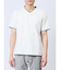 リンクス縦柄 フェイクVネック半袖Tシャツ