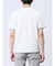リンクス縦柄 フェイクVネック半袖Tシャツ