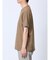 リンクス縦柄 フェイクVネック半袖Tシャツ
