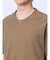 リンクス縦柄 フェイクVネック半袖Tシャツ