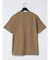 リンクス縦柄 フェイクVネック半袖Tシャツ