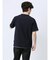 リンクス縦柄 フェイクVネック半袖Tシャツ