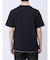 リンクス縦柄 フェイクVネック半袖Tシャツ