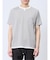 さまになる フェイクレイヤード キーネック半袖Tシャツ