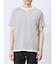 さまになる フェイクレイヤード キーネック半袖Tシャツ