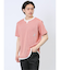さまになる フェイクレイヤード キーネック半袖Tシャツ