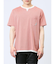 さまになる フェイクレイヤード キーネック半袖Tシャツ