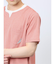 さまになる フェイクレイヤード キーネック半袖Tシャツ