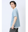 さまになる フェイクレイヤード キーネック半袖Tシャツ