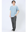 さまになる フェイクレイヤード キーネック半袖Tシャツ