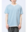 さまになる フェイクレイヤード キーネック半袖Tシャツ