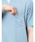さまになる フェイクレイヤード キーネック半袖Tシャツ
