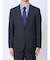 ウール混 スリムフィット 2ボタン2ピーススーツ 組織青