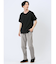 ふくれジャガード Vネック半袖Tシャツ