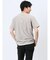 梨地 フェイククルーネック半袖Tシャツ