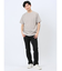 梨地 フェイククルーネック半袖Tシャツ