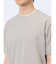 梨地 フェイククルーネック半袖Tシャツ