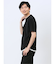 梨地 フェイククルーネック半袖Tシャツ