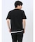 梨地 フェイククルーネック半袖Tシャツ