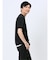 梨地 フェイククルーネック半袖Tシャツ